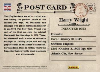 2012 Panini Cooperstown - Bronze History #90 Harry Wright Back