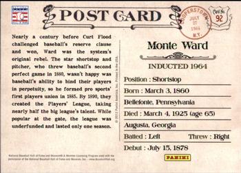 2012 Panini Cooperstown - Bronze History #92 Monte Ward Back