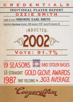 2012 Panini Cooperstown - Credentials #10 Ozzie Smith Front