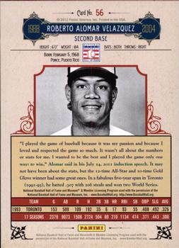 2012 Panini Cooperstown - Crystal Collection #56 Roberto Alomar Back