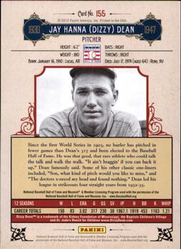 2012 Panini Cooperstown - Crystal Collection #155 Dizzy Dean Back