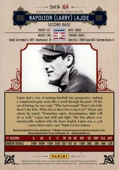 2012 Panini Cooperstown - Crystal Collection #164 Nap Lajoie Back