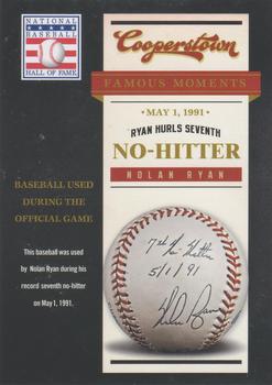 2012 Panini Cooperstown - Famous Moments #5 Nolan Ryan Front