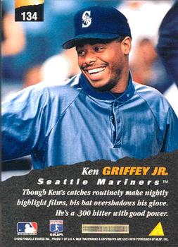 1996 Pinnacle #134 Ken Griffey Jr. Back