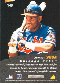 1996 Pinnacle #140 Sammy Sosa Back