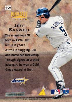 1996 Pinnacle #259 Jeff Bagwell Back