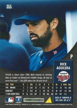 1996 Pinnacle #355 Rick Aguilera Back