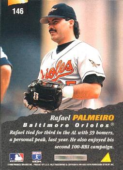 1996 Pinnacle #146 Rafael Palmeiro Back