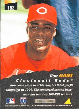 1996 Pinnacle #152 Ron Gant Back