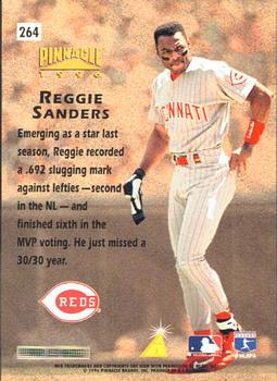 1996 Pinnacle #264 Reggie Sanders Back