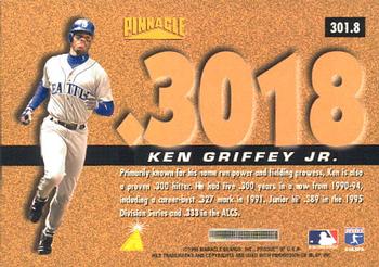 1996 Pinnacle #301.8 Ken Griffey Jr. Back