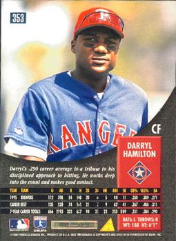 1996 Pinnacle #353 Darryl Hamilton Back