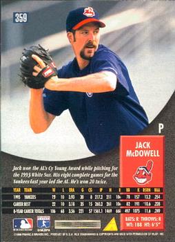 1996 Pinnacle #359 Jack McDowell Back