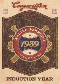 2012 Panini Cooperstown - HOF Classes Induction Year #2 Walter Johnson Front