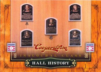 2012 Panini Cooperstown - Hall History #1 Inaugural Class Front