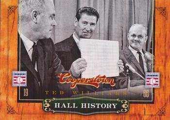 2012 Panini Cooperstown - Hall History #8 Ted Williams Front