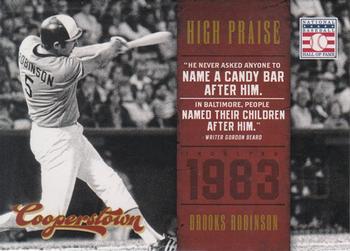 2012 Panini Cooperstown - High Praise #19 Brooks Robinson Front