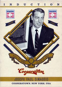 2012 Panini Cooperstown - Induction #11 Joe DiMaggio Front