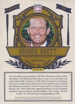 2012 Panini Cooperstown - Induction #1 George Brett Back