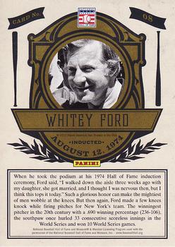 2012 Panini Cooperstown - Induction #8 Whitey Ford Back
