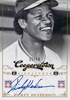 2012 Panini Cooperstown - Signatures #HOF-RIC Rickey Henderson Front
