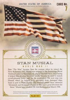 2012 Panini Cooperstown - With Honors #7 Stan Musial Back