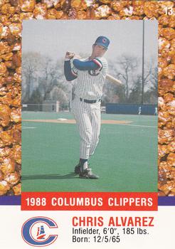 1988 Columbus Clippers Police #13 Chris Alvarez Front