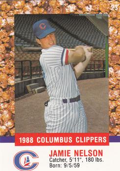 1988 Columbus Clippers Police #23 Jamie Nelson Front