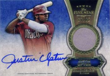 2012 Topps Five Star - Relic Autographs #FSAR-JU Justin Upton Front