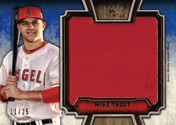 2012 Topps Five Star - Jumbo Jersey #JJR-MT Mike Trout Front