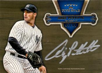 2012 Topps Five Star - Silver Ink Autographs #FSSI-AP Andy Pettitte Front