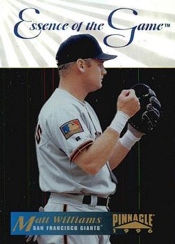 1996 Pinnacle - Essence of the Game #4 Matt Williams Front