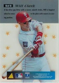 1996 Pinnacle - Essence of the Game #16 Will Clark Back