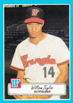 1990 Rock's Dugout Wichita Wranglers #19 William Taylor Front
