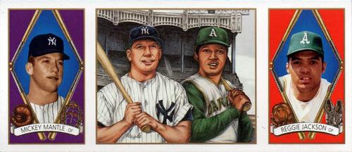 1993 Upper Deck All-Time Heroes Preview #HOB2 Mickey Mantle / Reggie Jackson Front