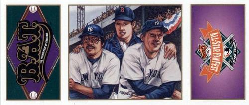1993 Upper Deck All-Time Heroes Preview #HOB4 Reggie Jackson / Ted Williams / Mickey Mantle Front