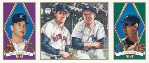 1993 Upper Deck All-Time Heroes Preview #HOB1 Ted Williams / Mickey Mantle Front