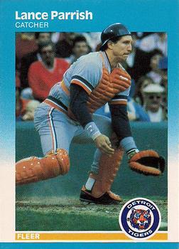1987 Fleer - Glossy #160 Lance Parrish Front
