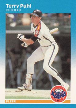 1987 Fleer - Glossy #65 Terry Puhl Front