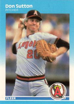 1987 Fleer - Glossy #93 Don Sutton Front