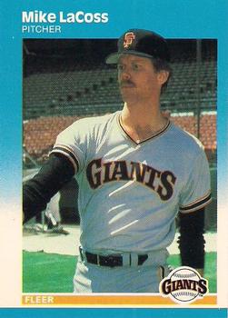 1987 Fleer - Glossy #277 Mike LaCoss Front