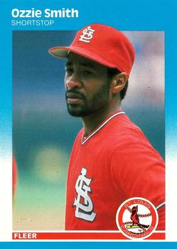 1987 Fleer - Glossy #308 Ozzie Smith Front