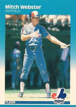 1987 Fleer - Glossy #335 Mitch Webster Front