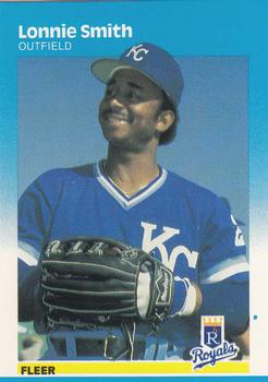1987 Fleer - Glossy #381 Lonnie Smith Front
