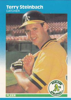 1987 Fleer - Glossy #405 Terry Steinbach Front