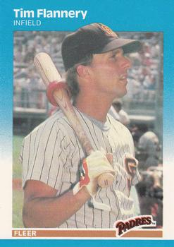 1987 Fleer - Glossy #413 Tim Flannery Front