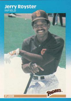 1987 Fleer - Glossy #428 Jerry Royster Front
