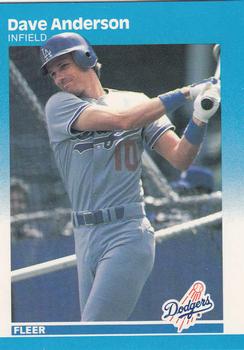 1987 Fleer - Glossy #436 Dave Anderson Front