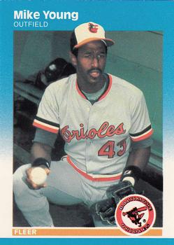 1987 Fleer - Glossy #483 Mike Young Front