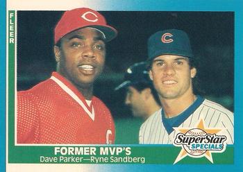 1987 Fleer - Glossy #639 Former MVP's (Dave Parker / Ryne Sandberg) Front